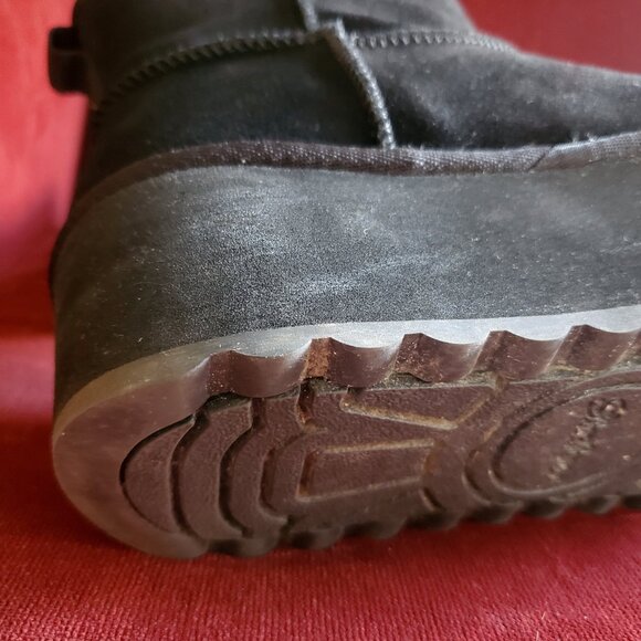 Skechers Keepsakes Stacked Women's Platform Suede Pull-on Boots, Size 7, Black - Picture 11 of 15